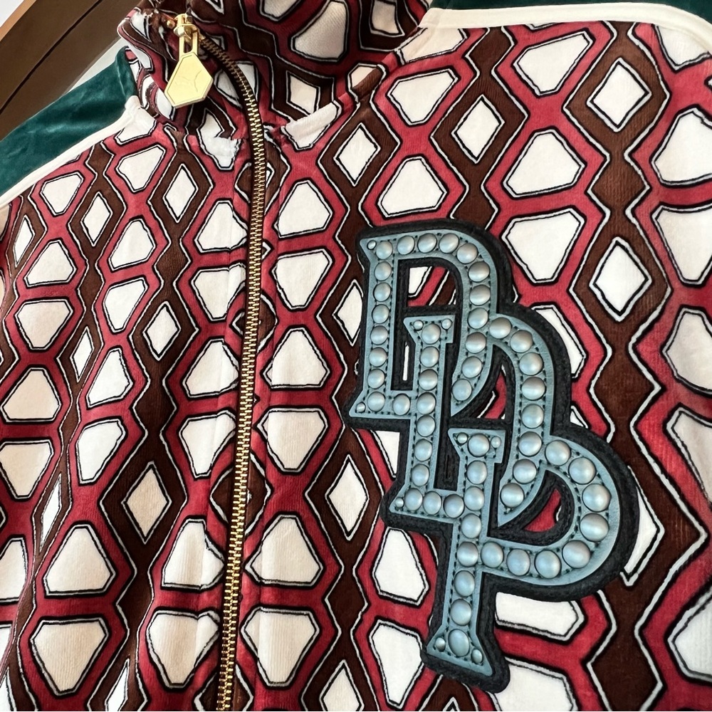 New Puma x Dapper Dan T7 Jacket mens size small Multi-Color Harlem design rare - Picture 5 of 13